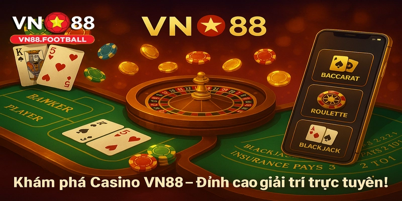 Khám phá Casino VN88 – Đỉnh cao giải trí trực tuyến!