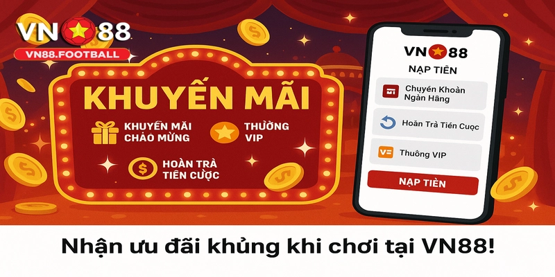 Tận hưởng khuyến mãi hấp dẫn tại Casino VN88!
