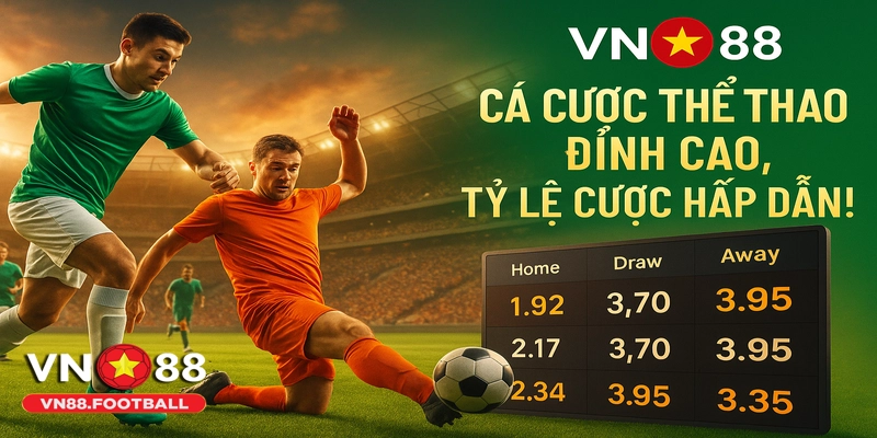 Cá cược thể thao tại VN88 với tỷ lệ cược cạnh tranh và nhiều lựa chọn.