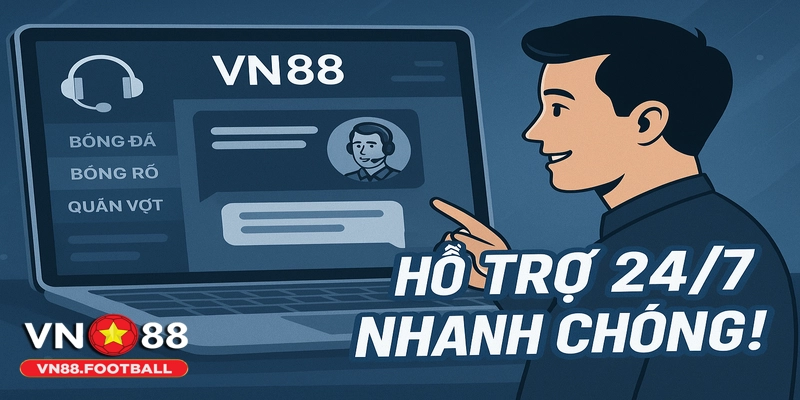 Nhận hỗ trợ chuyên nghiệp từ Thể thao VN88 mọi lúc mọi nơi.