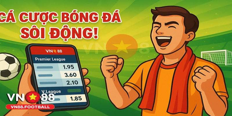 Thể thao VN88 - Đặt cược bóng đá đỉnh cao với tỷ lệ hấp dẫn.